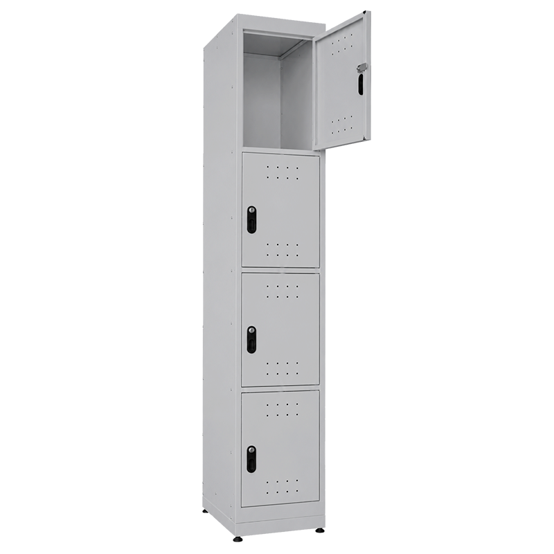 Armario para Capacete Guardia Simples 04 Portas - Cinza