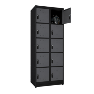 Armario para Capacete Guardia Duplo 10 Portas - Dark