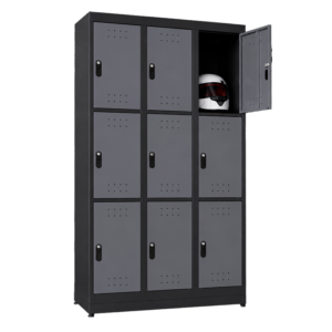 Armario para Capacete Guardia Triplo 09 Portas - Dark