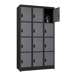 Armario para Capacete Guardia Triplo 12 Portas - Dark