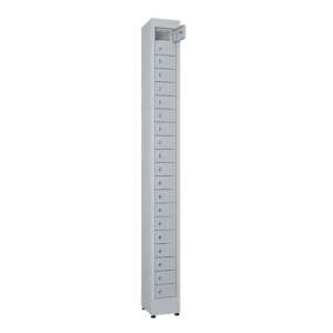 Armario Simples 20 Portas Pequenos Volumes - Cinza