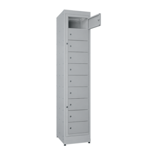 Armario Distribuidor Guardia 10 Portas - Cinza