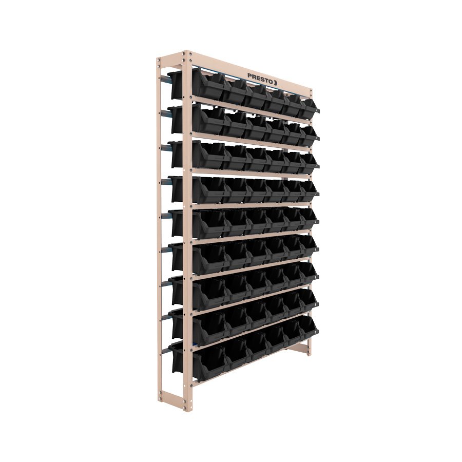 Estante Gav C/ 54 Gavetas N5 Preto Presto